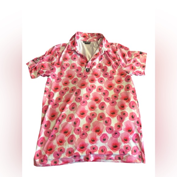 Bad Birdie Other - Bad Birdie Floral Golf Polo